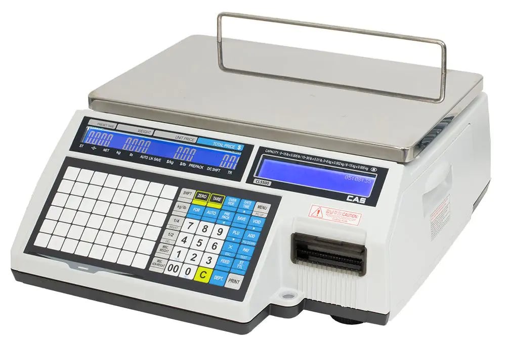 CAS CL5000B 60 Lbs Label Printing Scale