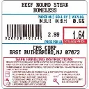 CAS LST-8040 58mm UPC Label And Safe Handling Print