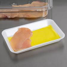 CRYOVAC Dri-Loc AC-40 4 x 7 Inch Yellow Meat Pad 45Gr
