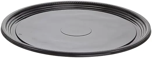 CaterLine A712PBL25 Serving Tray 12" Black Round