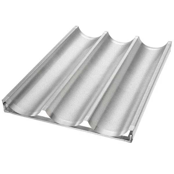 Chicago Metallic 49011 3 Moulds Baguette Bread Pan