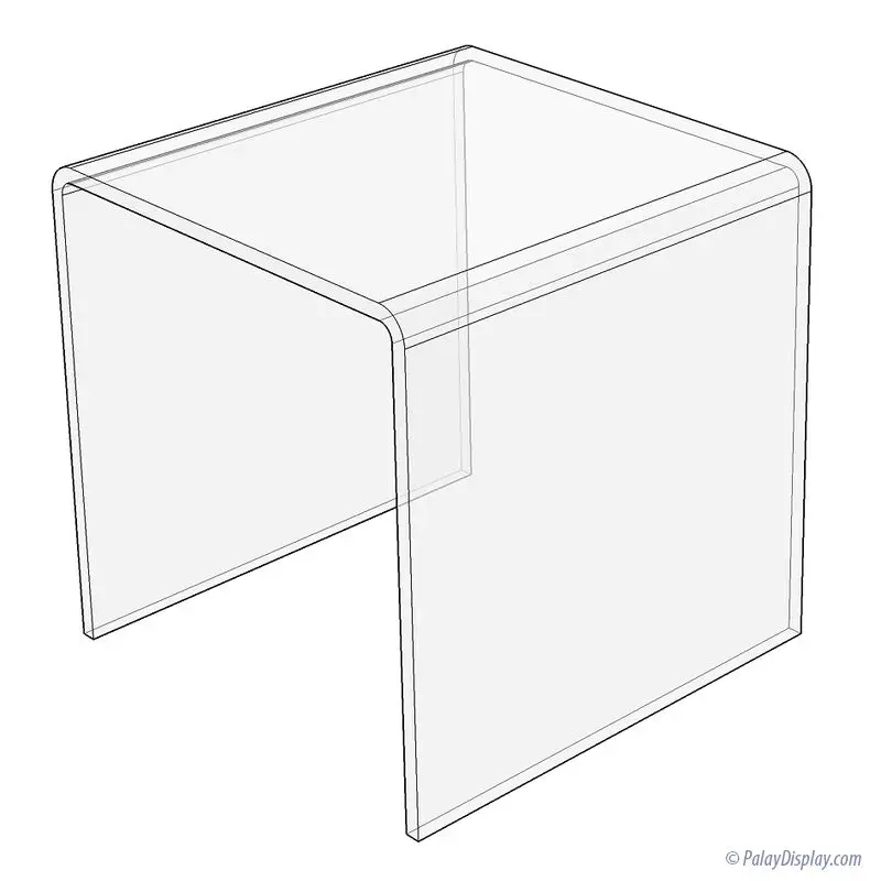 Clear Acrylic Display Riser 4 x 4 x 4