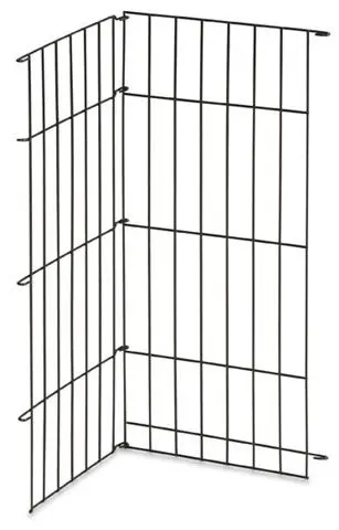 Cooler L Divider, Wire Coated Plastic Black 30" x 6" x 4"
