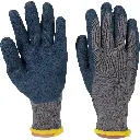 Cotton Working Gloves With Latex Coated - Medium
