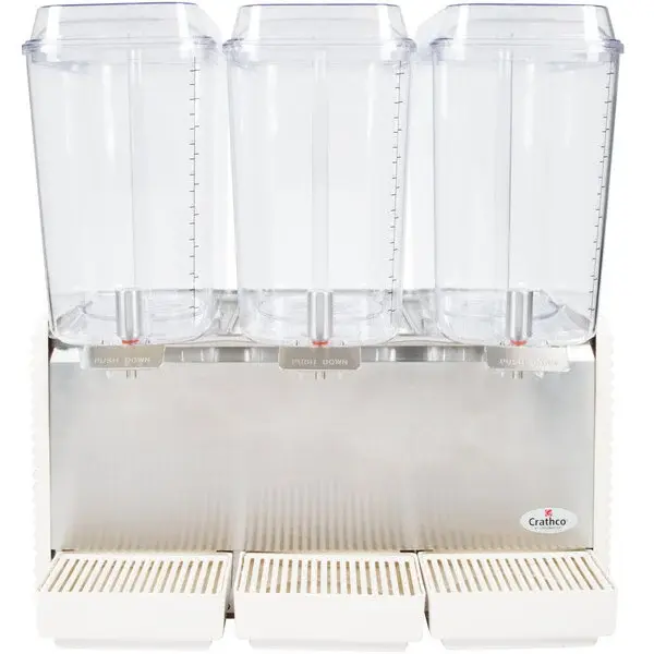Crathco D35-4 5 Gal Triple Bubblers Drink Dispensers