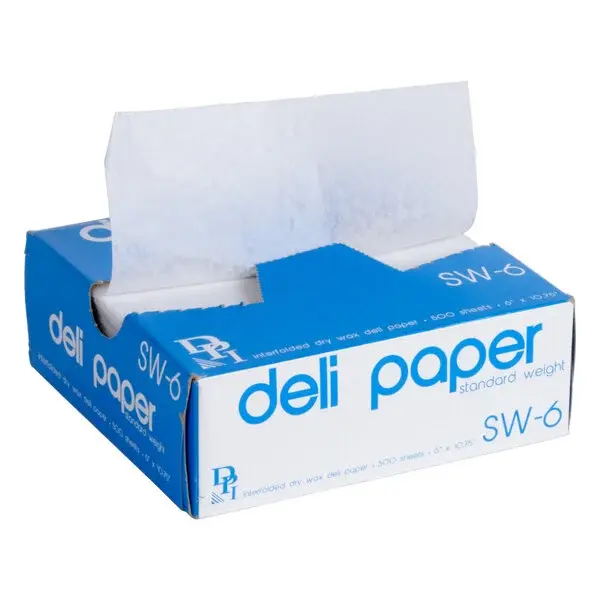 Deli Paper 6 X 6 Medium Wax Interfolded