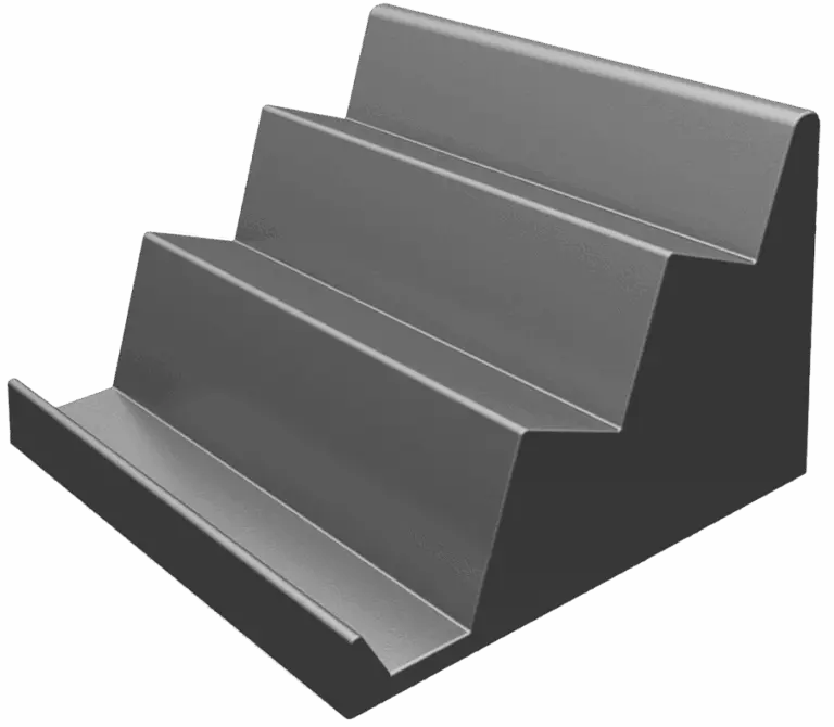 Dry Table End Riser With Slant Front