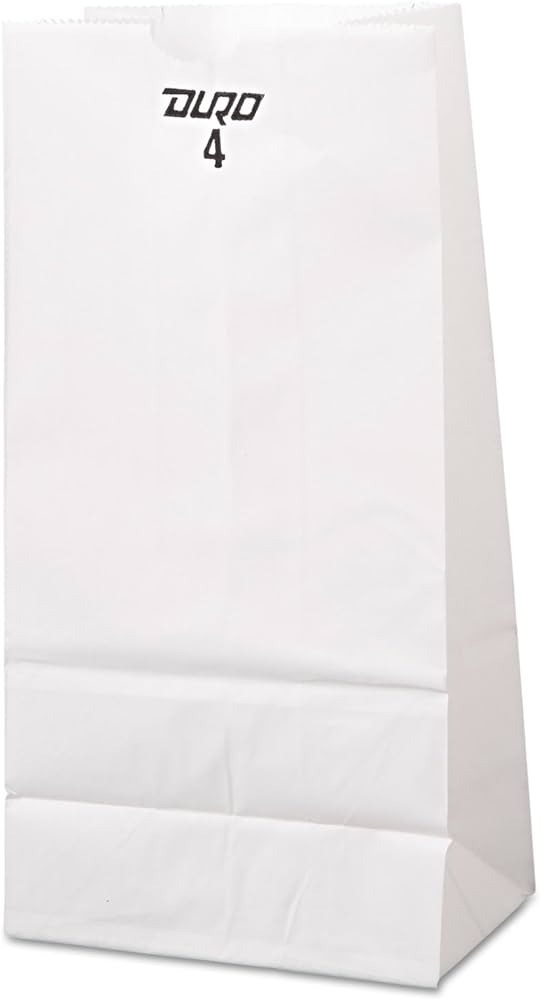 Duro Paper Bag 4 Lb White