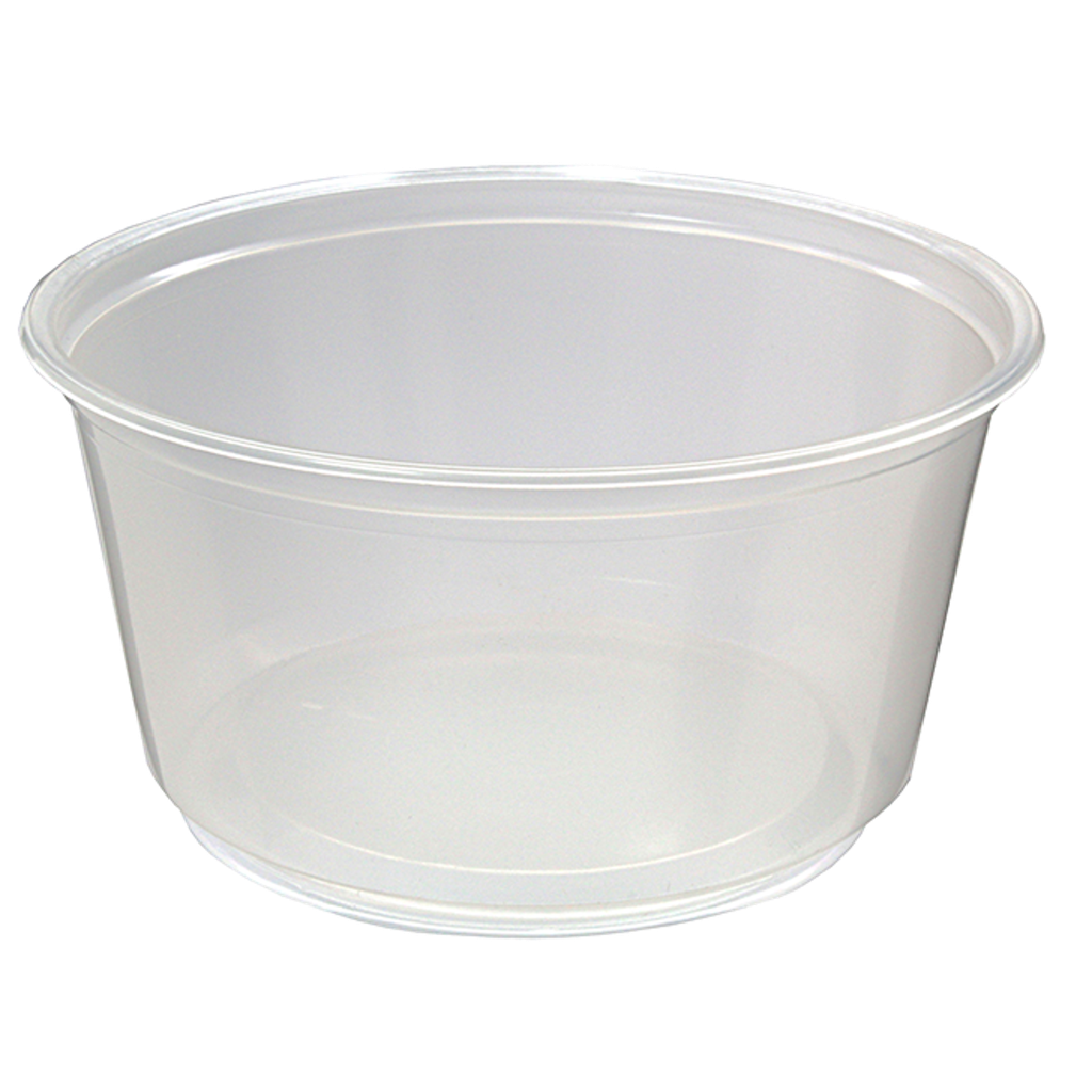 Fabri-Kal PK12S-C Round Deli Container 12 Oz Clear Polypropylene