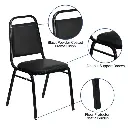 Flash Furniture FD-BHF-2-GG Back Stacking Banquet Chair
