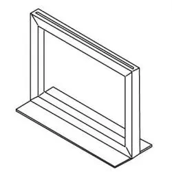 Flat Base Sign Frame Chrome 7" x 11"