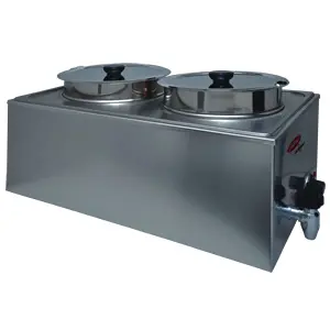 Fleetwood BFW-2B8 Food Warmer DOUBLE BOWL