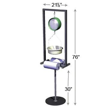 Free Standing Scale and Dual Bag Stand