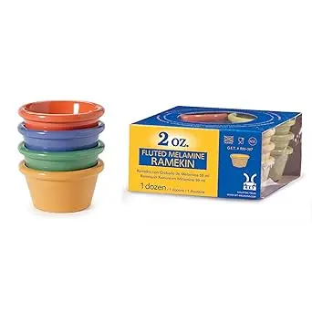 G.E.T Enterprise RM-387 4 Mix Melamine Ramekin 2 Oz