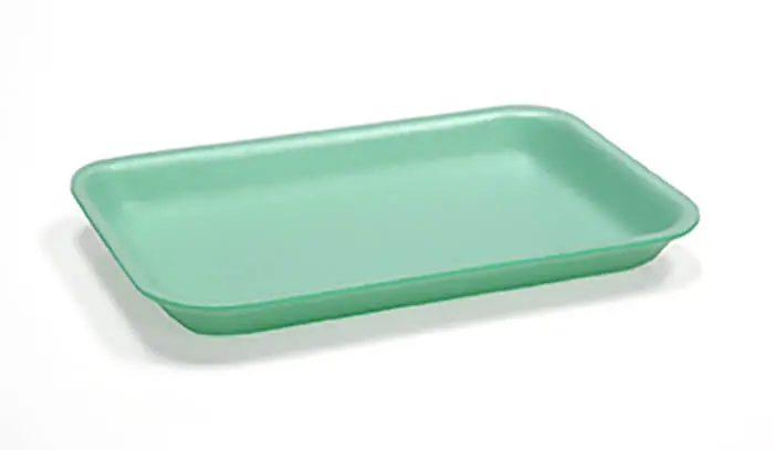 Genpak 1002 #2 Supermarket Food Tray Green