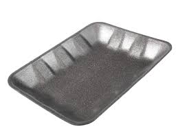 Genpak 1004D #4D Supermarket Food Tray Black