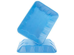 Genpak 1004D #4D Supermarket Food Tray Blue