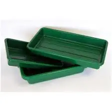 Genpak 1004D #4D Supermarket Food Tray Green
