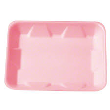 Genpak 1004D #4D Supermarket Food Tray Rose