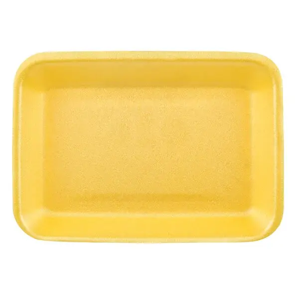 Genpak 1004S #4S Supermarket Food Tray Yellow