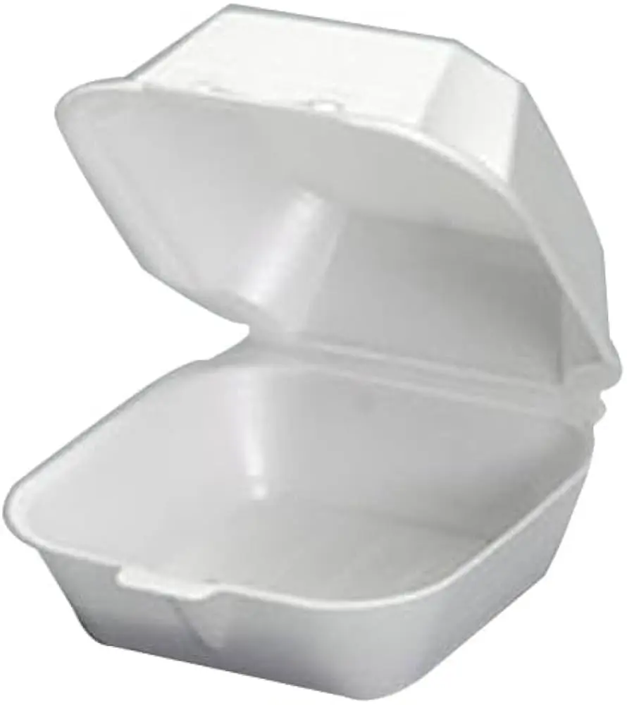 Genpak 22500 6" Sandwich Foam Container Large