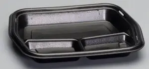 Genpak 50310 Large Foam Serving Tray 3 Compartment