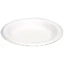 Genpak 80600 6 Inch Round White Foam Plate