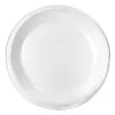 Genpak 81000 10 Inch Round White Foam Plate