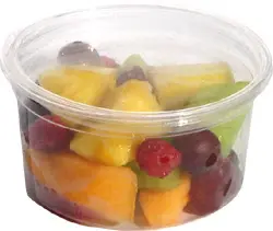 Genpak AD12 12 Oz Clear Hinged Deli Container