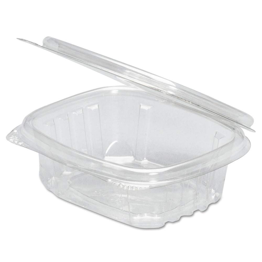 Genpak AD24 24 Oz Clear Hinged Deli Container