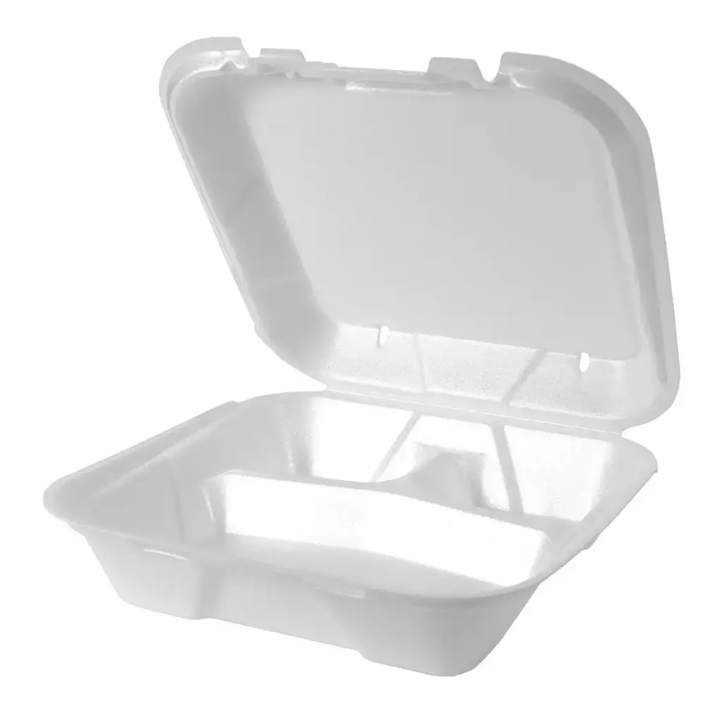 Genpak SN203V To Go Box 3 Compartment Large 9X9X3 Vented
