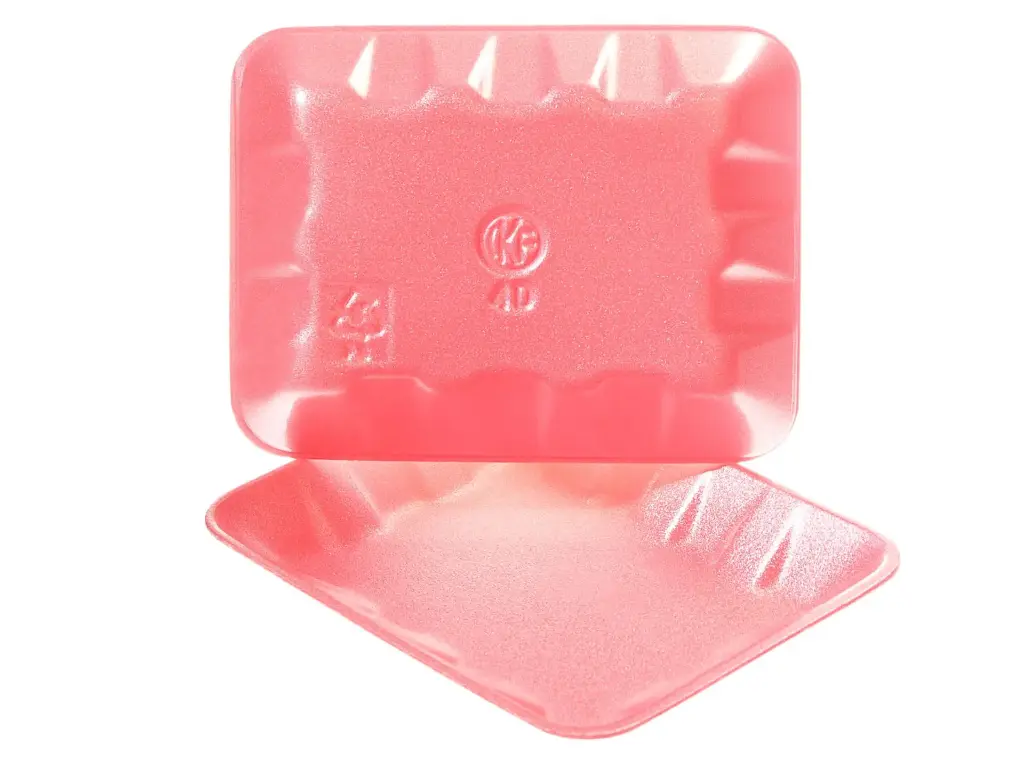 Genpak TR04P #4P Heavy Supermarket Food Tray Rose
