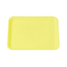 Genpak TR04P #4P Heavy Supermarket Food Tray Yellow
