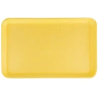 Genpak TR09H #9H Heavy Supermarket Food Tray Yellow