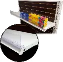Gondola Shelf Center Divider 5 x 10 Clear Angle