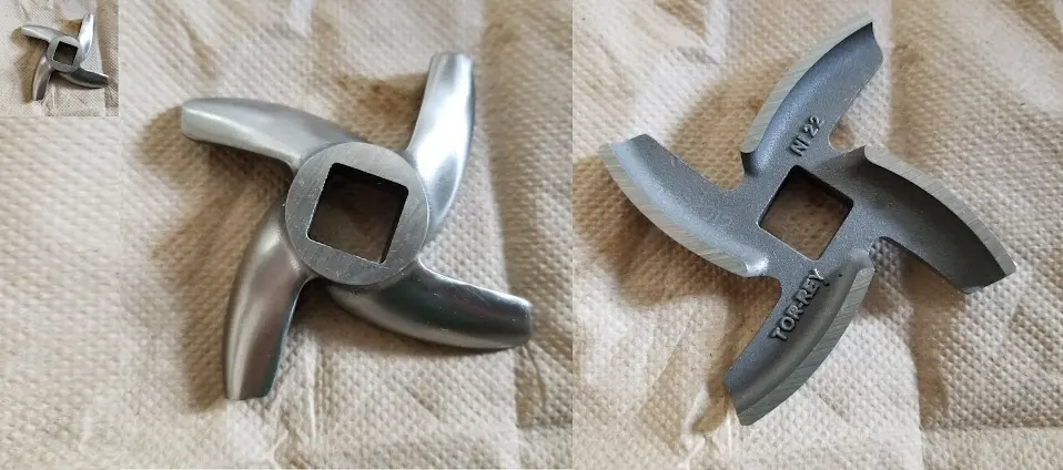 Grinder Knives #22 Stainless Steel Cast