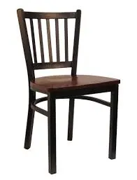 H&D 6199 Metal Dining Wrinkle Back Chair