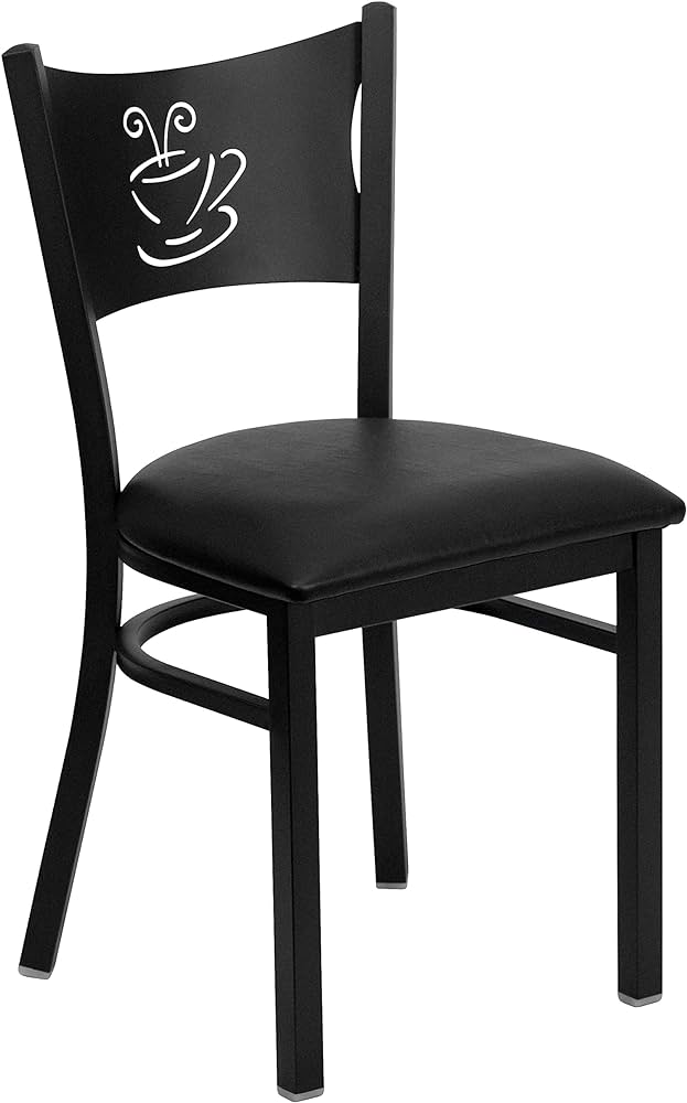 H&D 8236 Coffee Cup Cut Out Back Chair