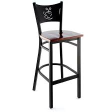 H&D 8236B Coffee Cup Cut Out Bar Stool