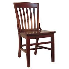 H&D 8242 Wooden Slat Back Dining Chair