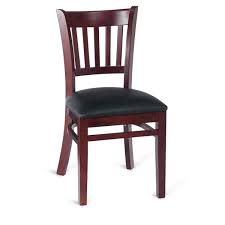 H&D 8630-D01 Mahogany Cherry Back Wood Chair