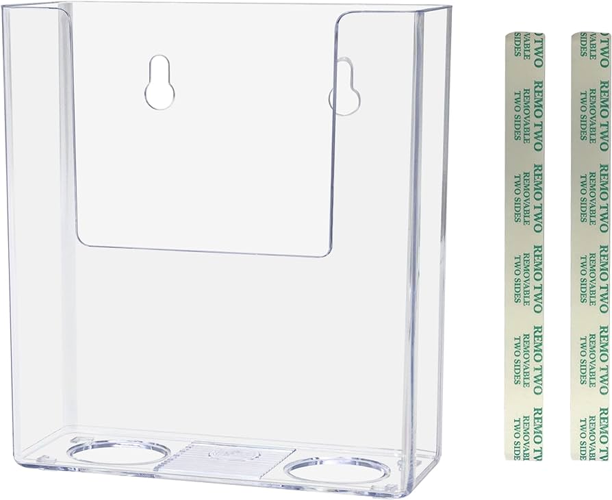 Hanging Sign Holder 4.75" x 1.75" Clear Vinyl