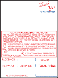 Hobart SP-80/600/1500 Style K Scale Label Safe Handling Print