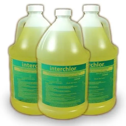 Intercon 205 Sodium Hypochlorite Sanitizer For Food Service 1 Gallon