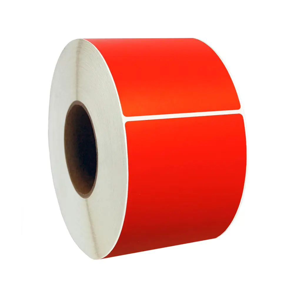 Inventory Label 3 x 4 Inch Red