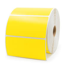 Inventory Label 3 x 4 Inch Yellow