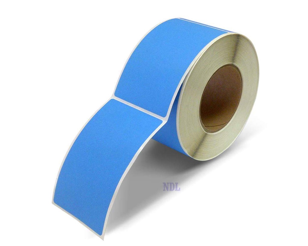 Inventory Label 3 x 4.5 Inch Blue
