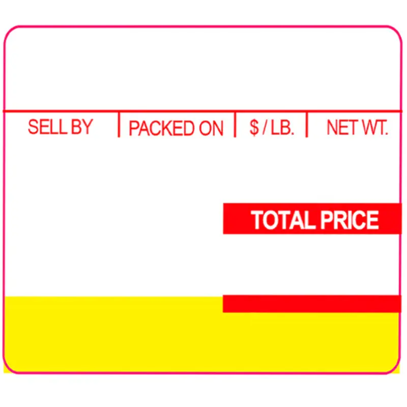 Ishida 64mm X 59mm Scale Label for Ishida Scales