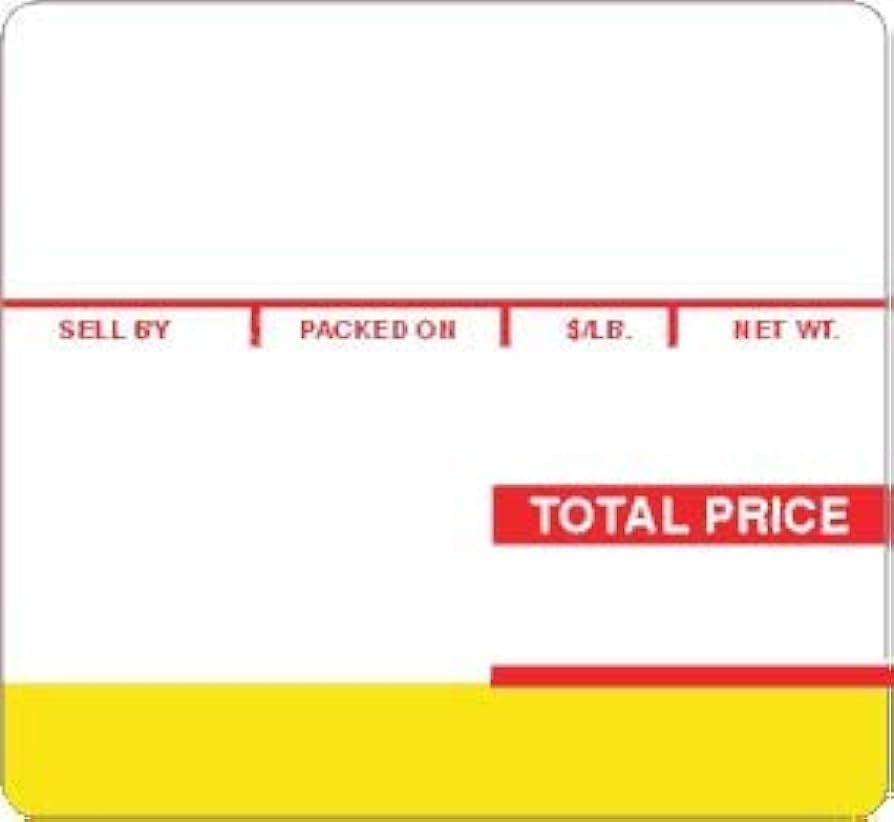 Ishida 64mm X 59mm Scale Label for Ishida Scales