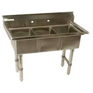 KTI ECS-3 Sink 3 Compartments 53" x 25"
